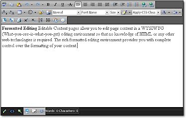 Formatted Content Editing